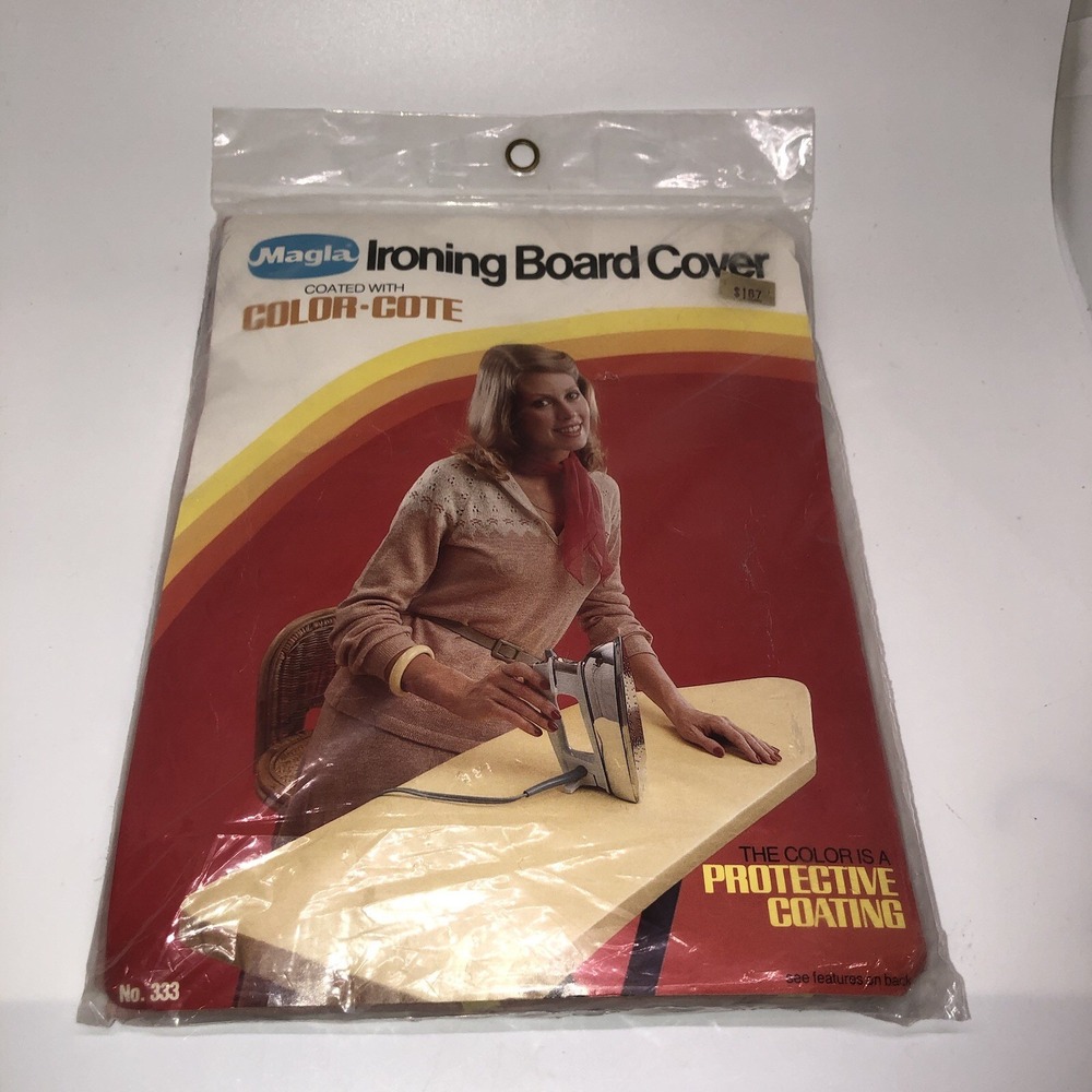 NEW Vintage Magla Ironing Board Cover Color Cote 1970s SEALED NOS Pink Mauve